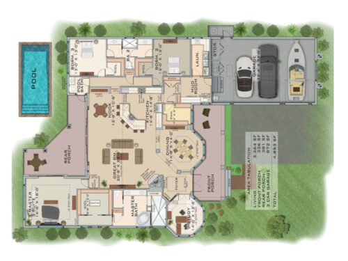 2D Floor Plan of a project