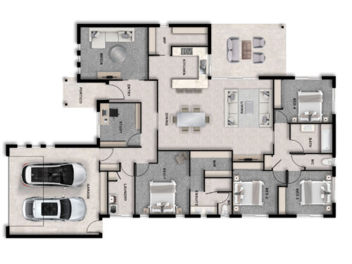 2D Floor Plan of a project