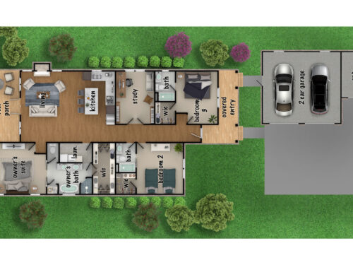 2D Floor Plan of a project