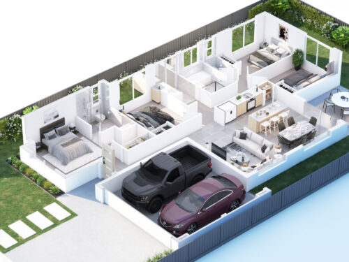 3D Floor Plan of a project