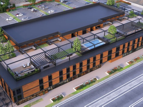 3D Site Plan of a project