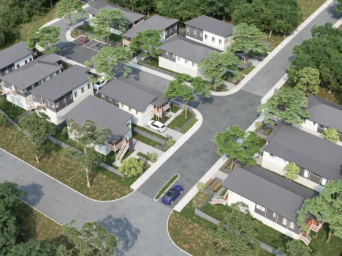 3D Site Plan of a project