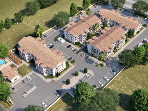 3D Site Plan of a project