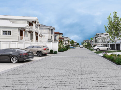 3D Renders of a residential project