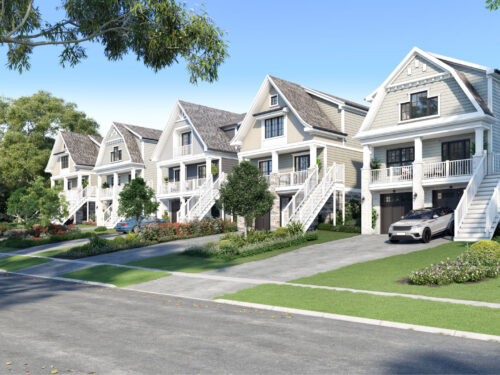 3D Renders of a residential project